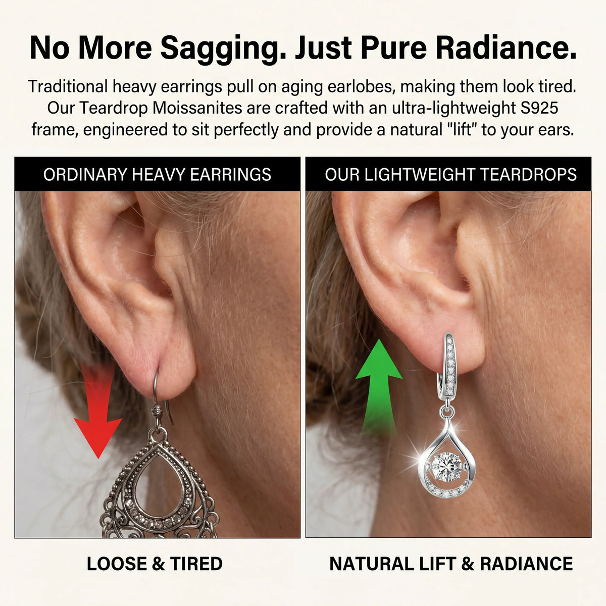 [Last five minutes] 1-Carat "Dancing" Moissanite Earrings – The Pure S925 Comfort & Sparkle You Deserve💎