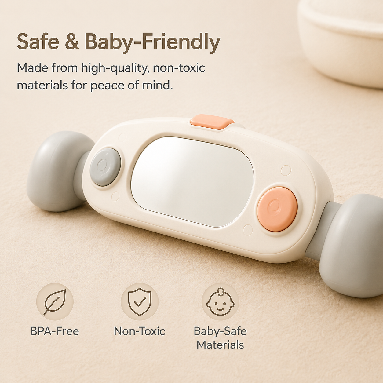 Sensory Soothing Foot-Operated Musical Toy for Newborns