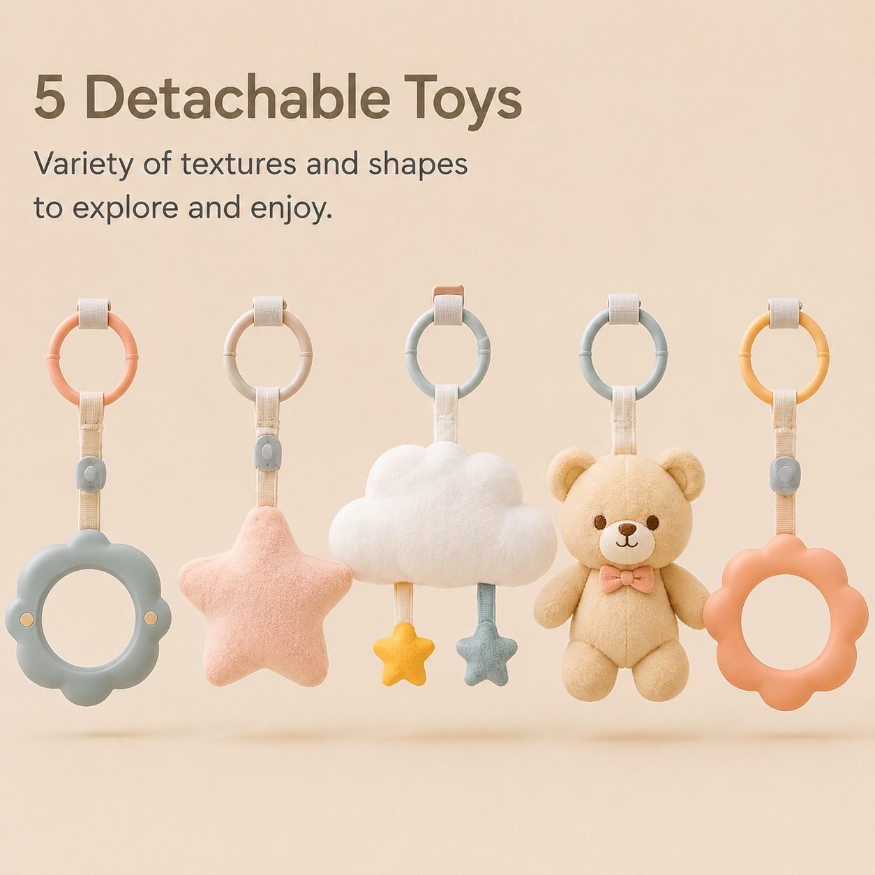 Sensory Soothing Foot-Operated Musical Toy for Newborns