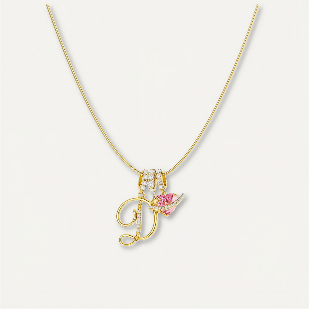Gracie Initial Heart Necklace
