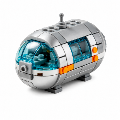 Virexaxe® Space Capsule Building Block Set with Astronaut Figures